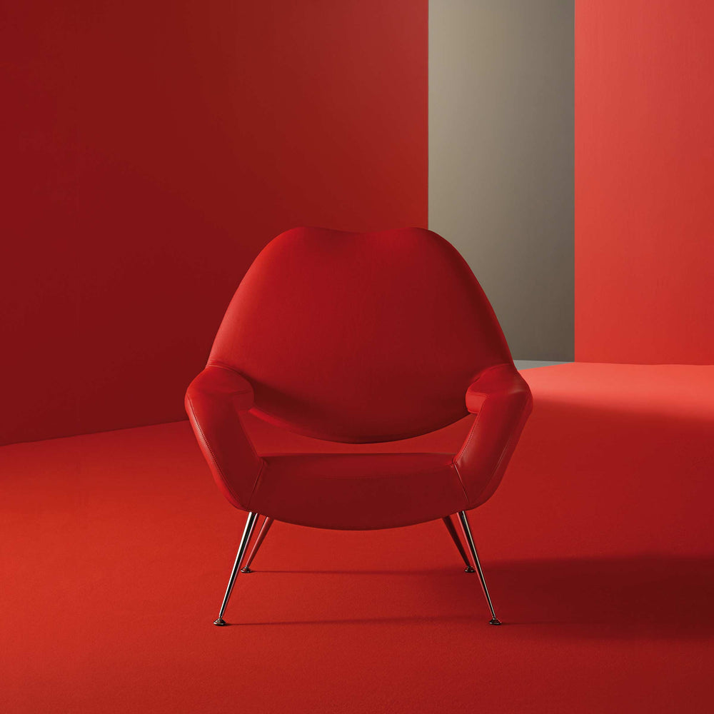 Leather Armchair DU 55 by Gastone Rinaldi for Poltrona Frau 06