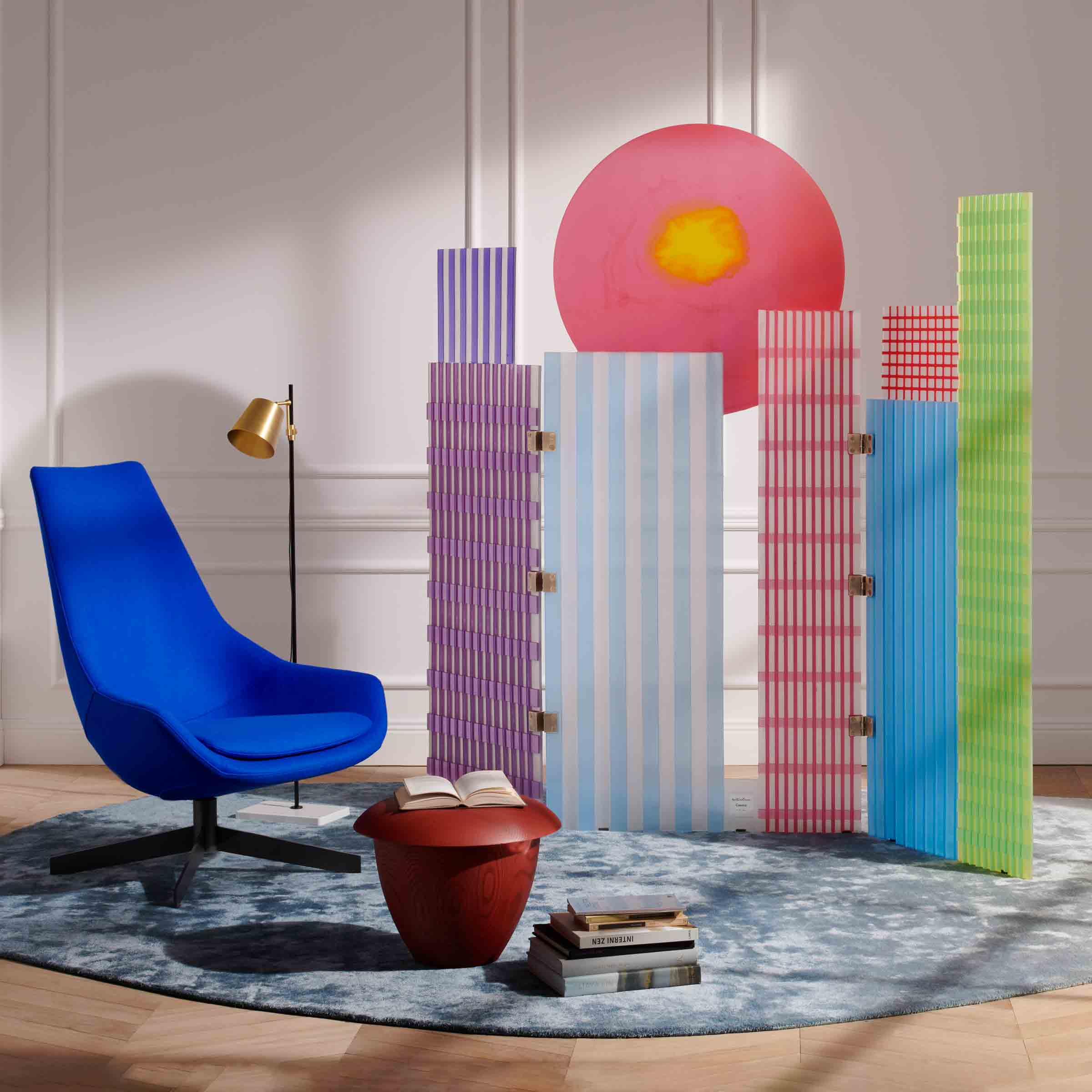 Sale◆Cassina ixc AUDREY TERRA Resin Screen TRAMONTO A NEW YORK by Gaetano Pesce for Cassina