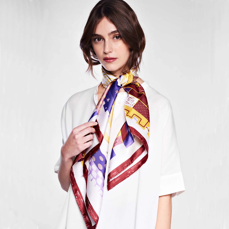 Silk Twill Foulard ROMA by Marco Brancato for Orequo 01