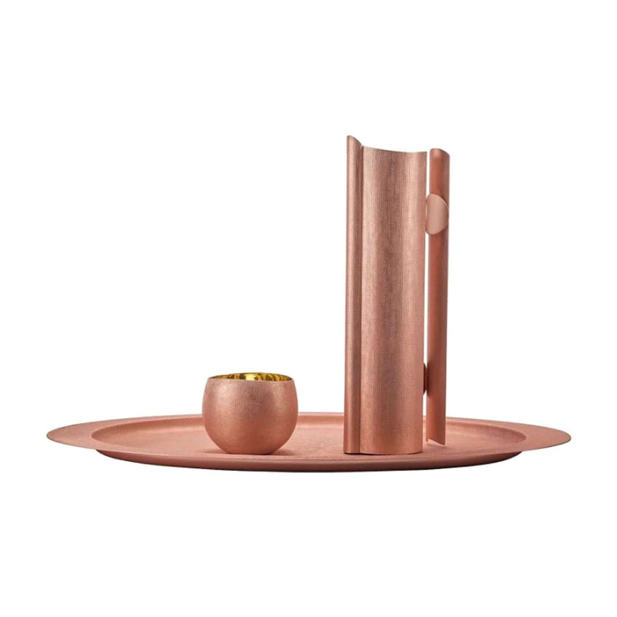 Rose Gold Plated Oval Tray VELVET 01