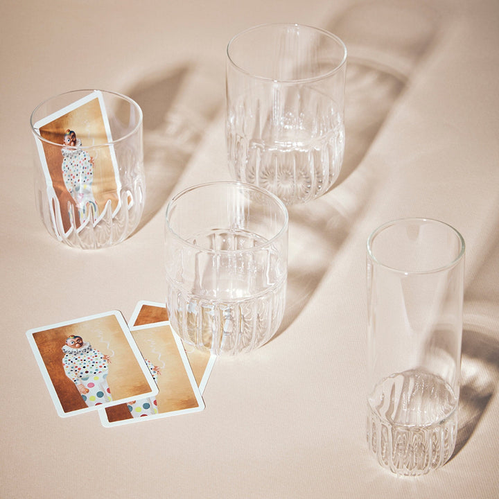 Blown Glass Water Glasses ROUTINE Set of Eight by Matteo Cibic for Paola C 03