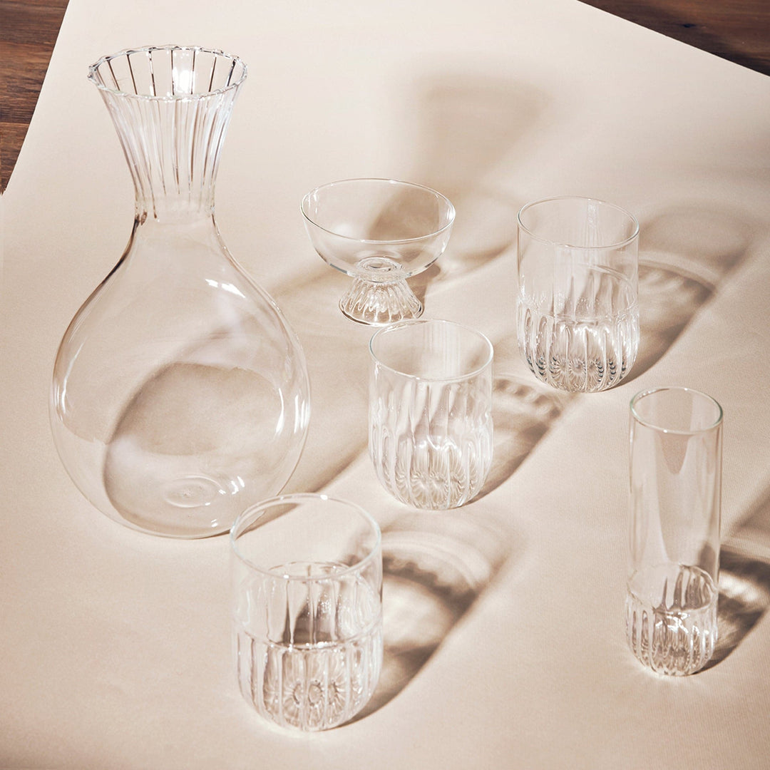 Blown Glass Water Glasses ROUTINE Set of Eight by Matteo Cibic for Paola C 05