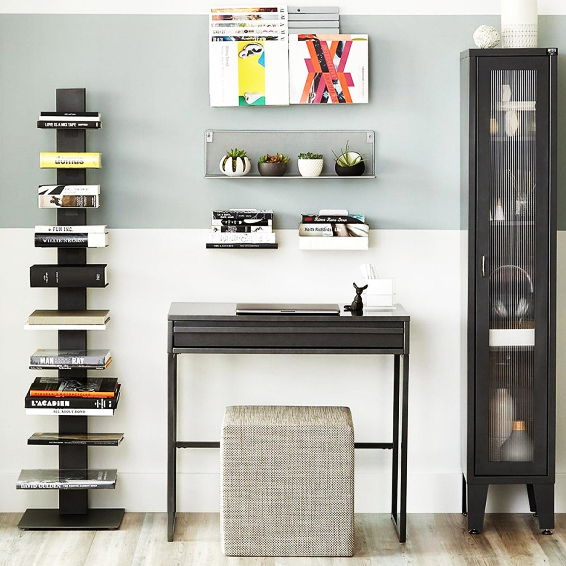 SAPIENS BBB Italia Metal Bookcase by Bruno Rinaldi Design Italy