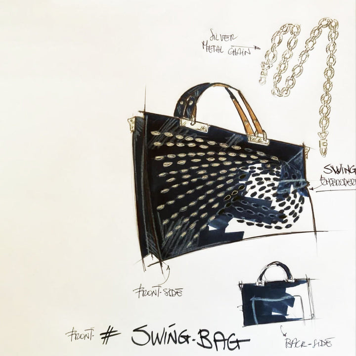 Midnight Blue SWING BAG by Gian Luca Lera - Limited Edition 07