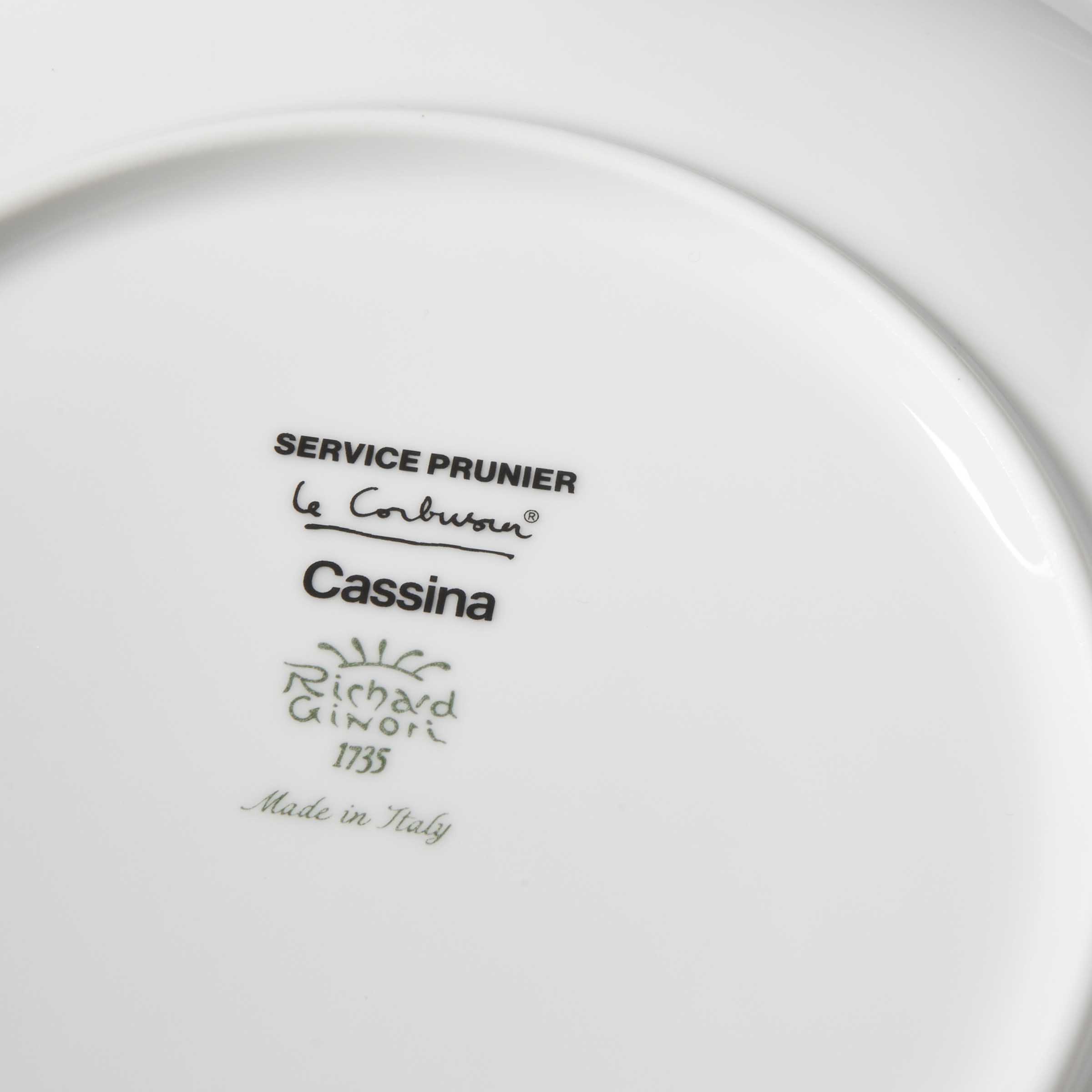磁器のディナープレートセット SERVICE PRUNIER、リチャード・ジノリが