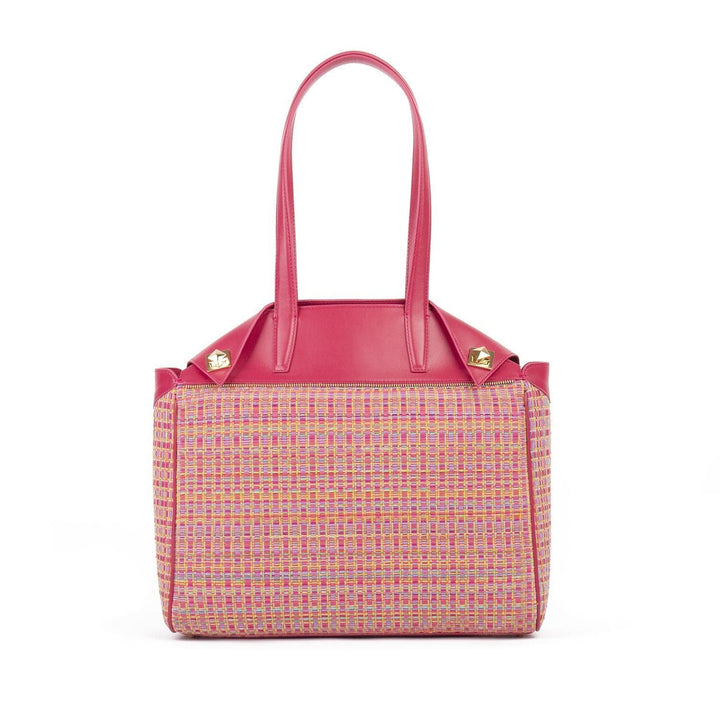 Work Bag NINA Pink Vies Cotton by Vanessa Saroni 01