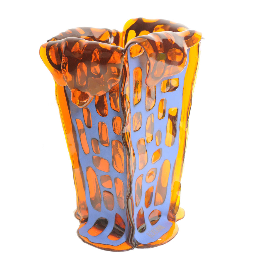 Leather and Resin Vase SAGARANA L by Fernando & Humberto Campana for NativoCampana 01