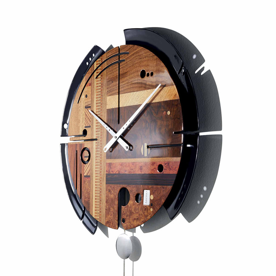 Wall Clock SAMADA Brown 01