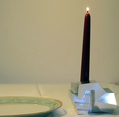 Lamp - Candlestick Holder SESSANT8 Aluminium by Denis Santachiara for Cyrcus Design 02