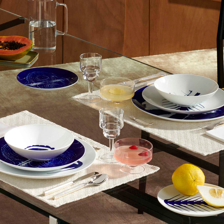 Porcelain Dessert Plates ARETE Set of Two, designed by Richard Ginori for Cassina 03