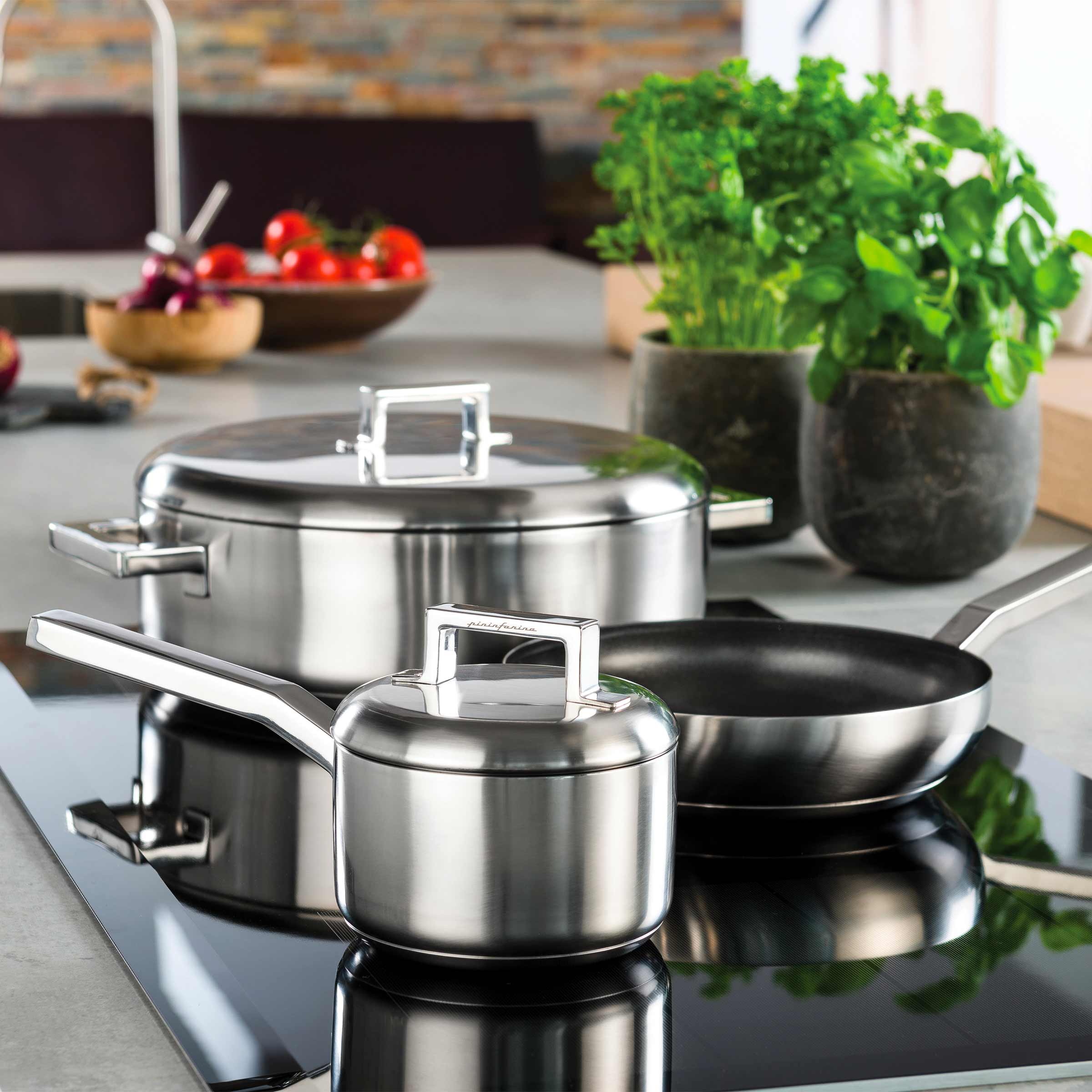 Stainless Steel Pan STILE WOK by Pininfarina for Mepra. Shop on