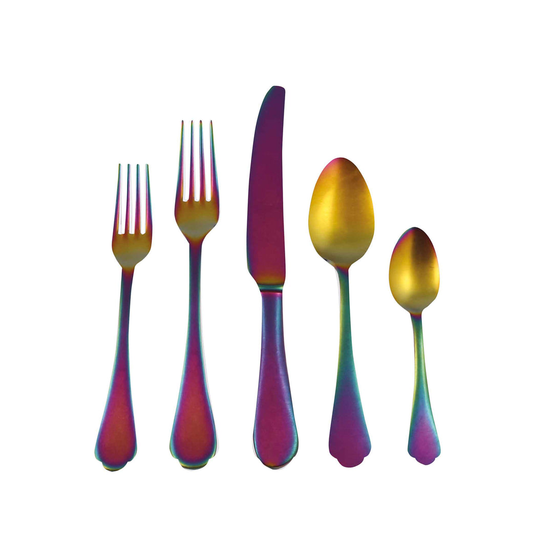 Stainless Steel Cutlery DOLCE VITA Set of Seventy-Five by Mepra 05