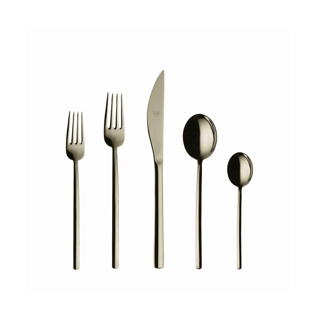 Stainless Steel Cutlery DUE Set of Twenty-Four by Mepra 01