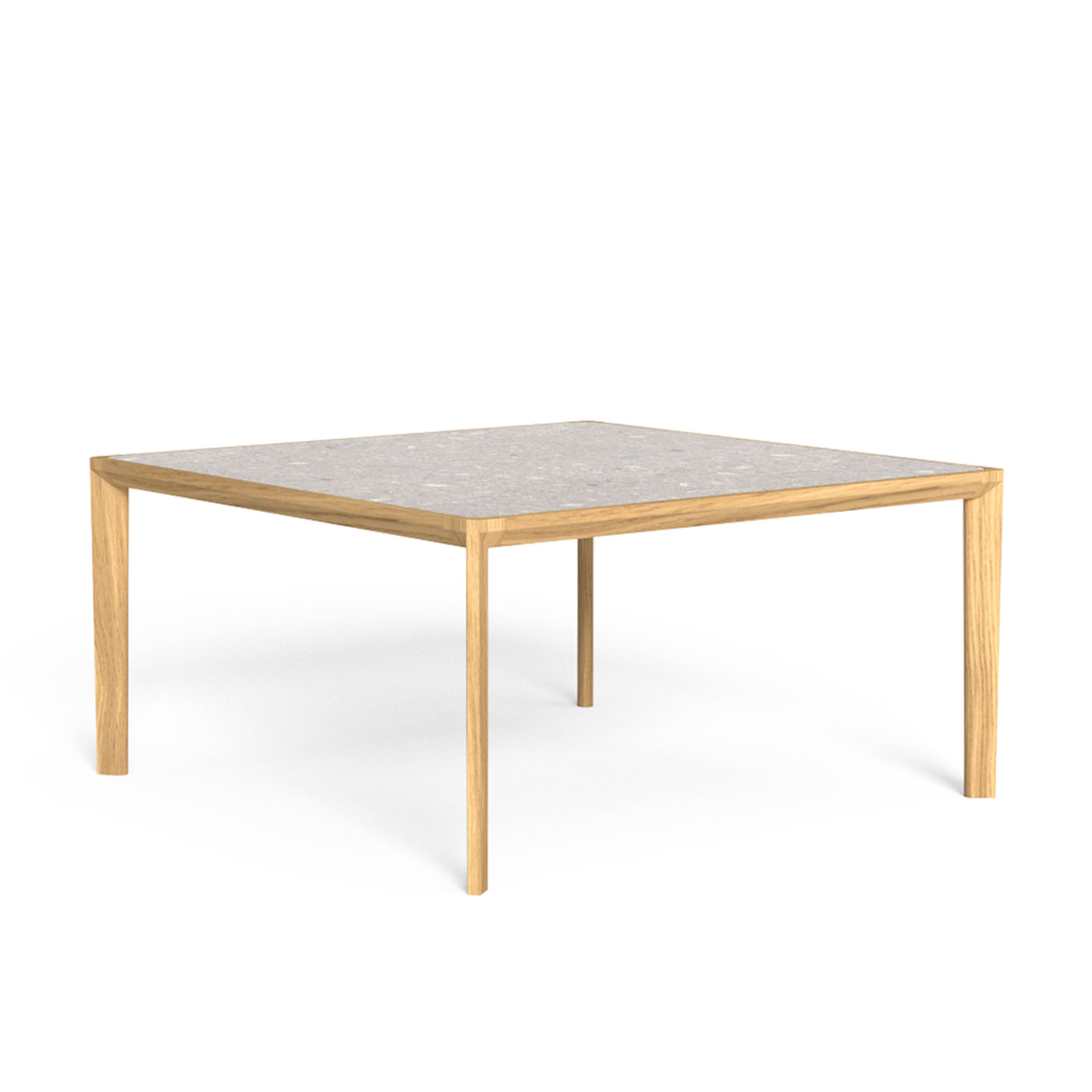 Outdoor Wood and Marble Dining Table CLEOSOFT/WOOD by Marco Acerbis for Talenti 01