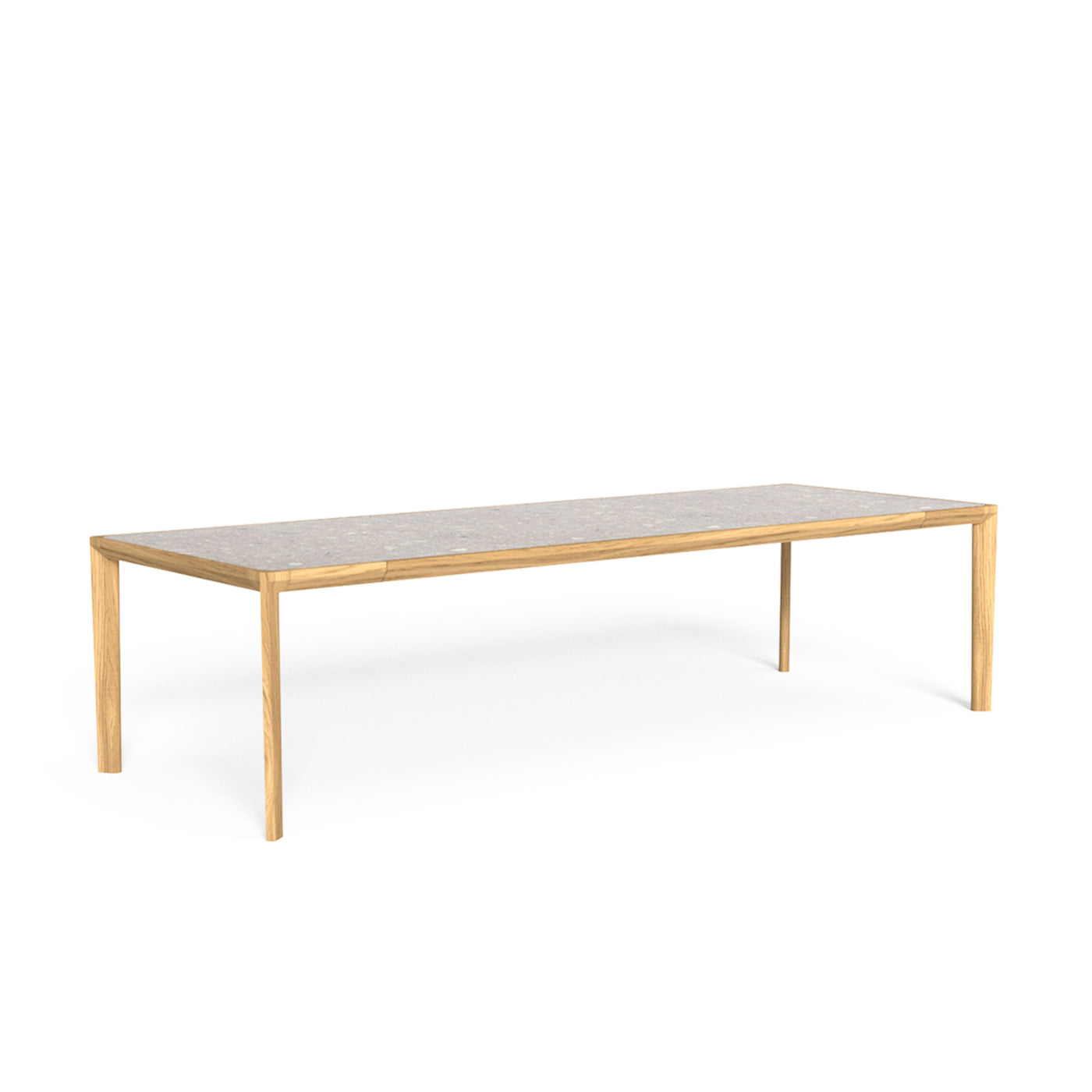 Outdoor Wood and Marble Dining Table CLEOSOFT/WOOD by Marco Acerbis for Talenti 03