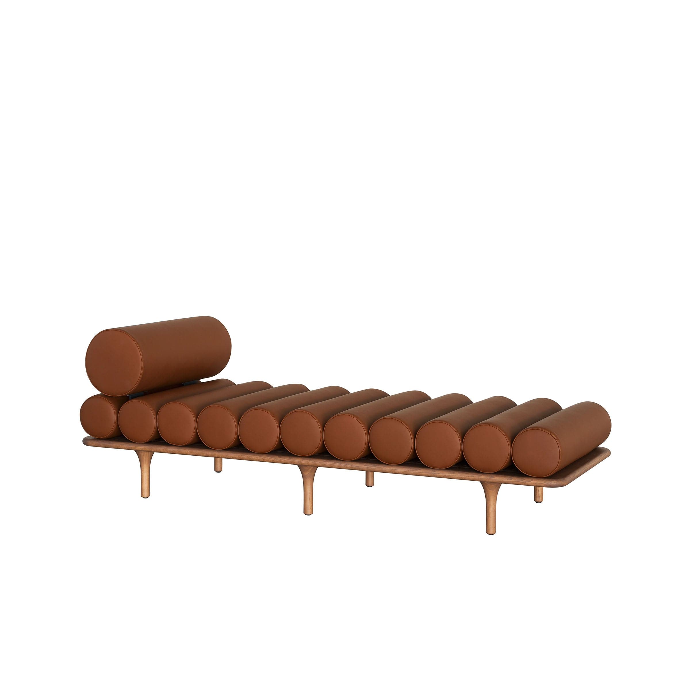 Leather Chaise Lounge FIVE TO NINE by Studio Pepe for Tacchini