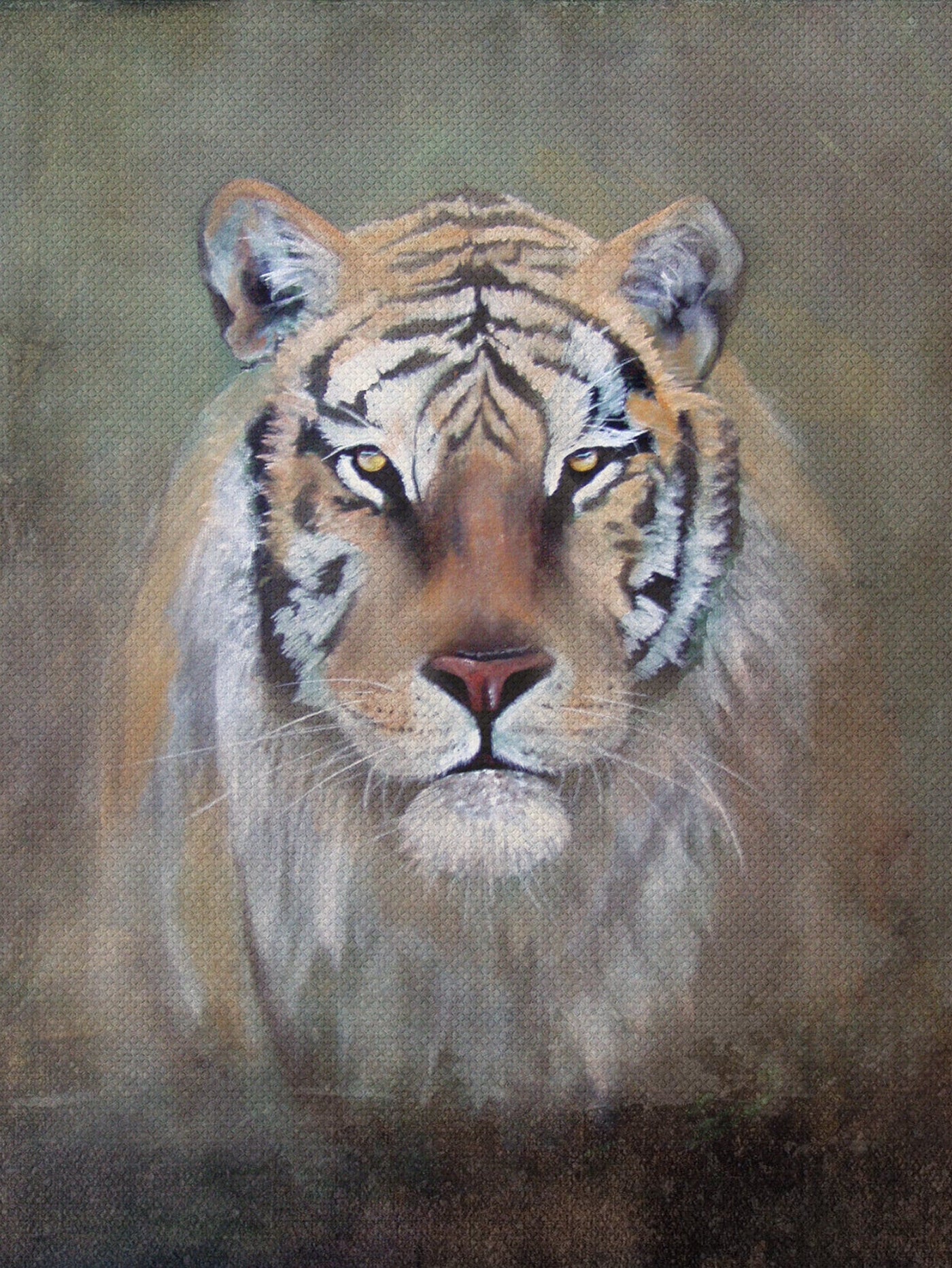 Painting on Canvas TIGER'S HEAD 1 01