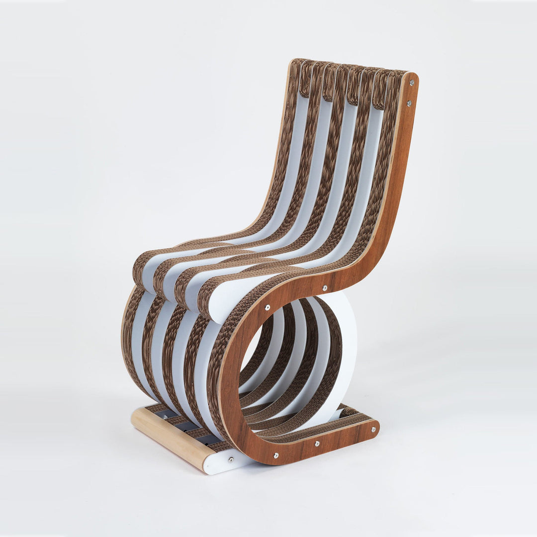 Cardboard Chair TWIST Canaletto Walnut 05