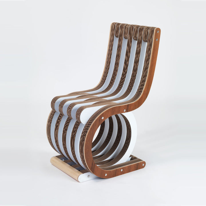 Cardboard Chair TWIST Canaletto Walnut 05