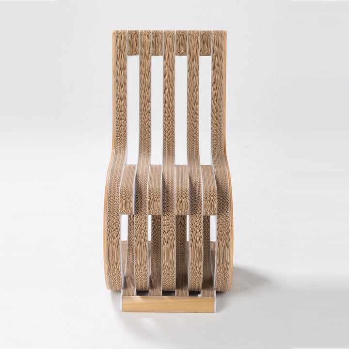 Cardboard Chair TWIST Oak Wood 03