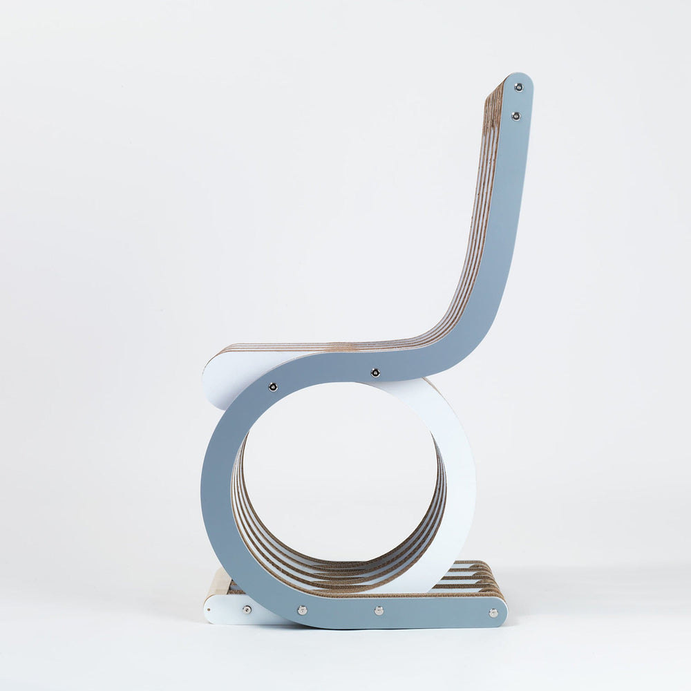 Cardboard Chair TWIST Grey 02