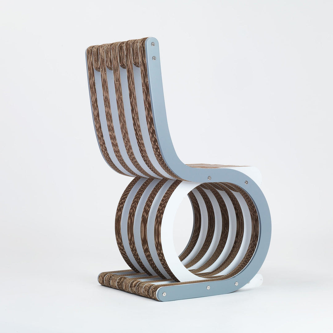 Cardboard Chair TWIST Grey 03