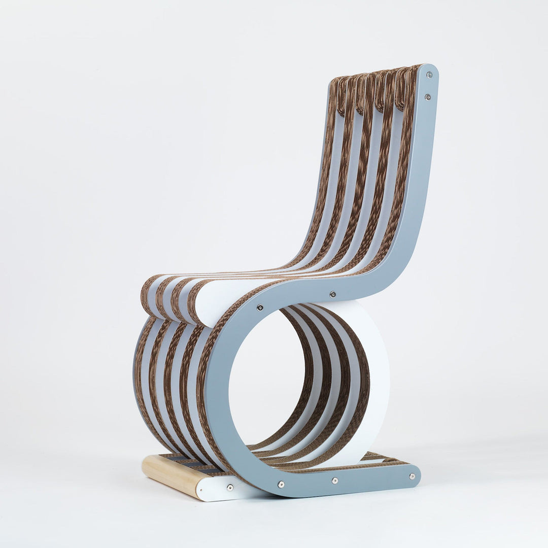 Cardboard Chair TWIST Grey 04
