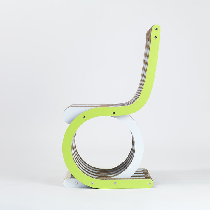 Cardboard Chair TWIST Lime Green 03