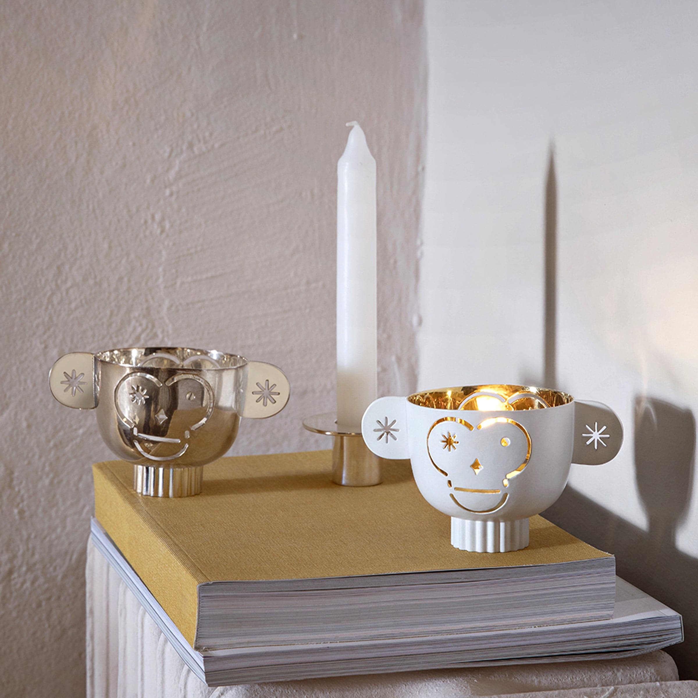 Candle Holders TETE-Ã -TETE Set of Four by Aldo Cibic for Paola C