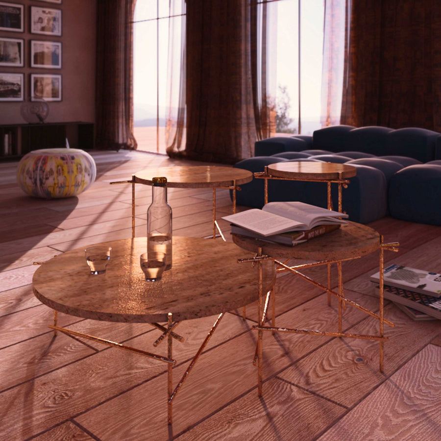 Stone Coffee Table STILTS Set of Three by Nicola Di Froscia for DFdesignLab 03