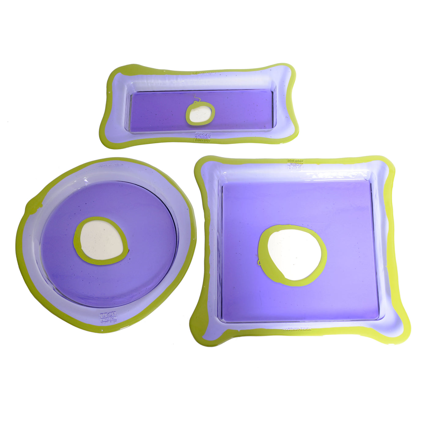 Resin Round Tray TRY-TRAY Purple by Gaetano Pesce for Fish Design 03