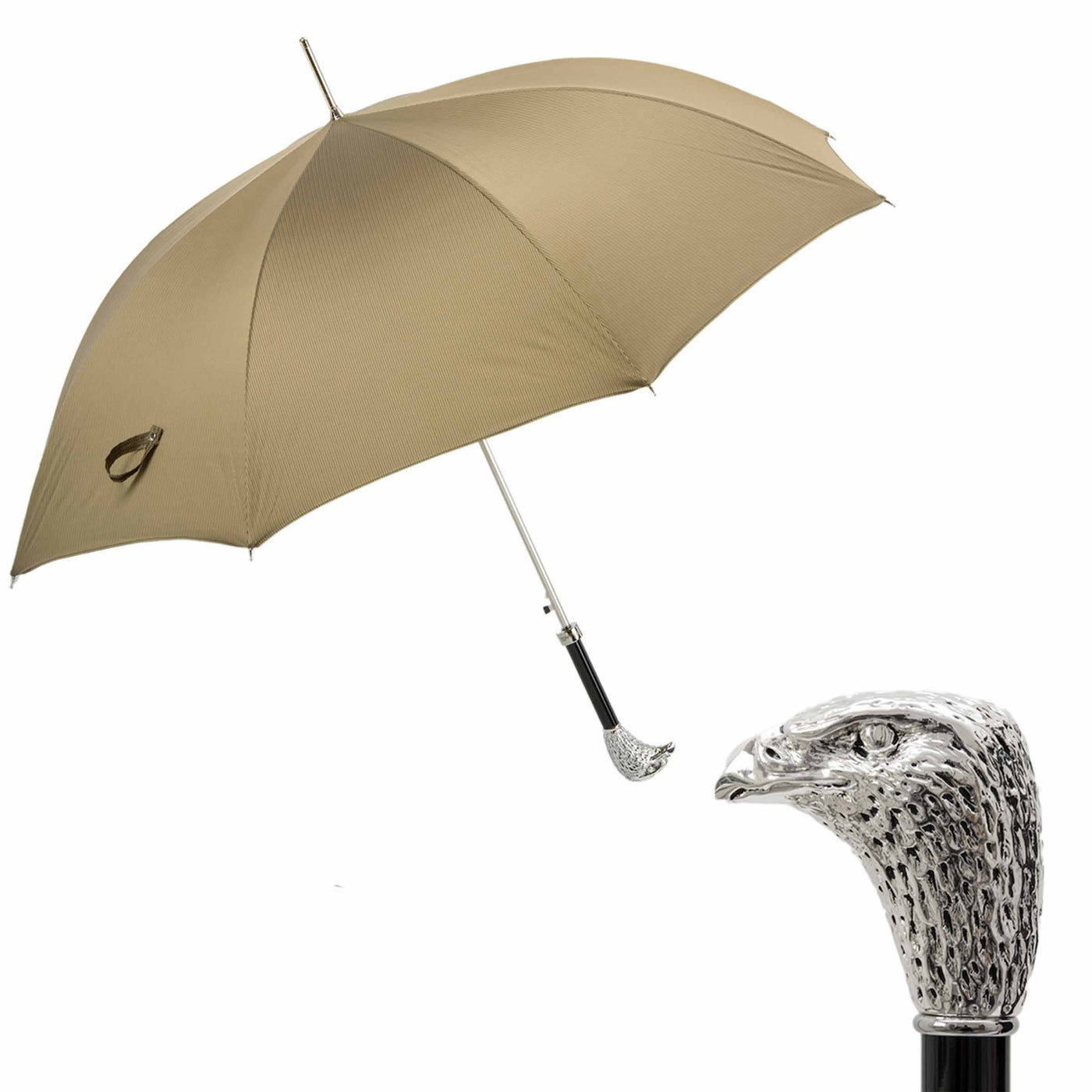 Umbrella SILVER EAGLE with Silver-Plated Resin Handle 01
