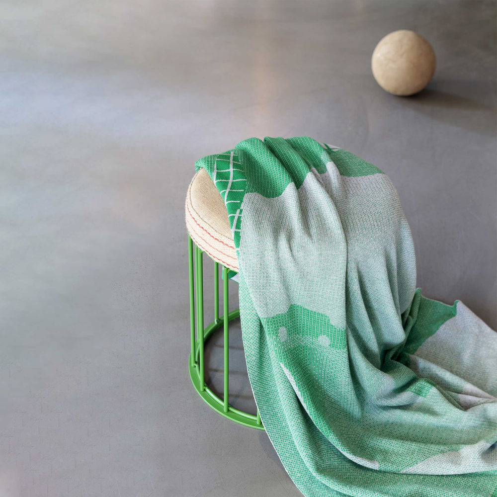 Wool Throw Blanket Panoramica III 03 by Serena Confalonieri 02