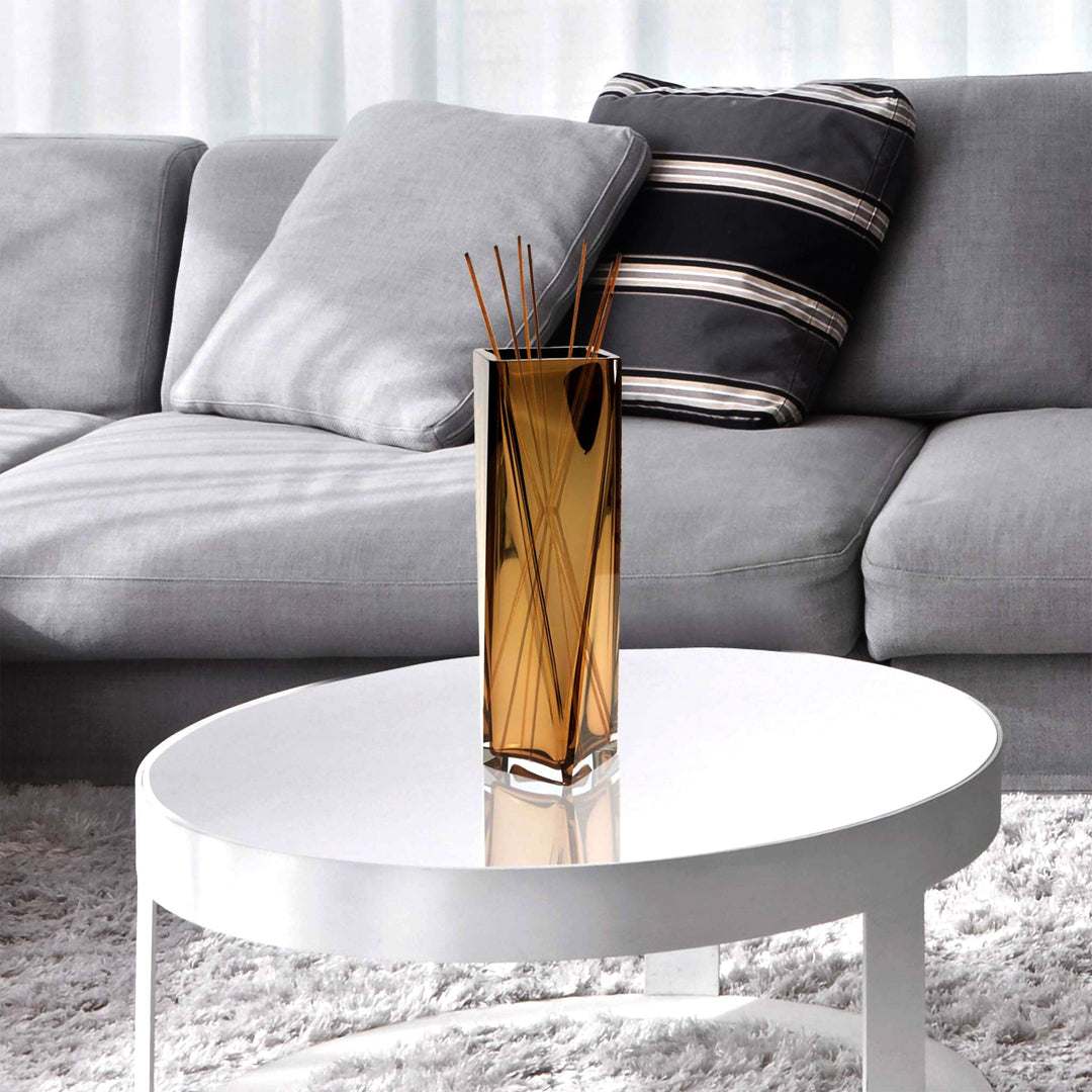 Murano Glass Vase TULIP XL Tobacco 02