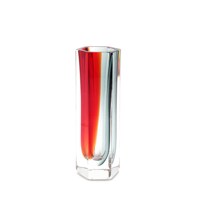 Murano Glass Vase HEXAGONAL S 02