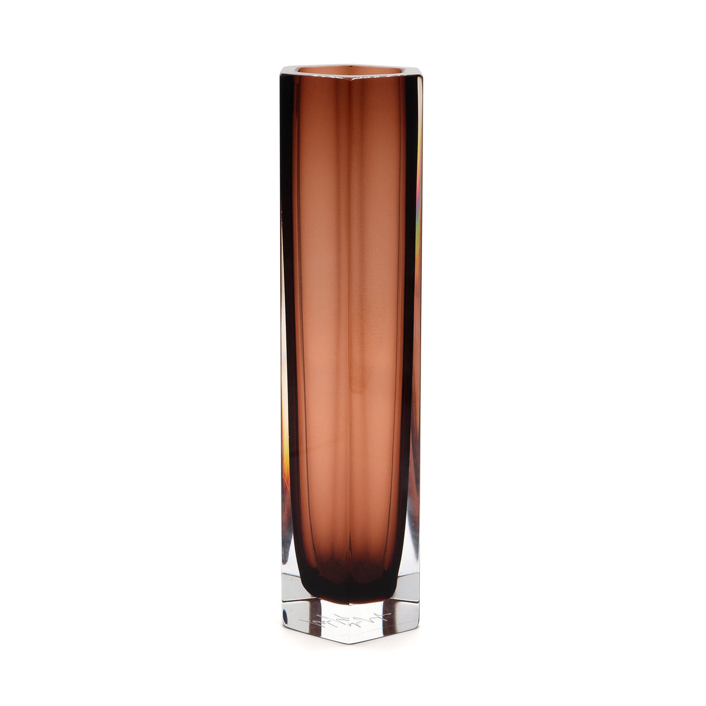 Murano Glass Vase HEXAGONAL XL 09