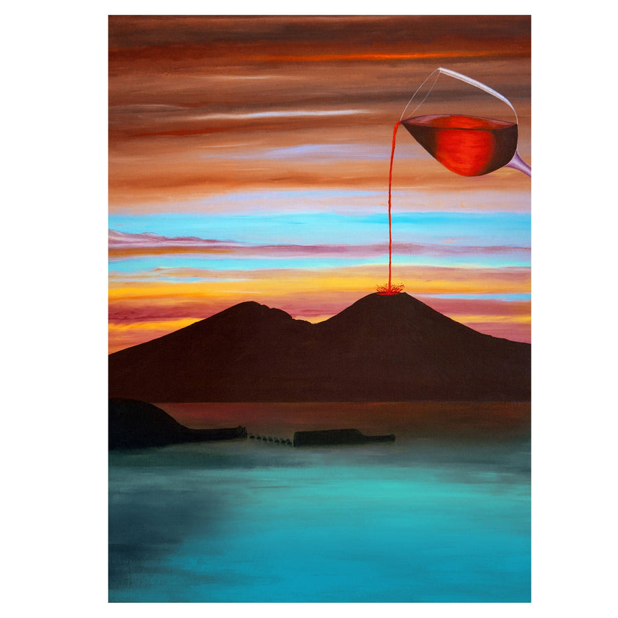 Giclèe Print VESUVIO DI VINO by Gennaro Regina 01