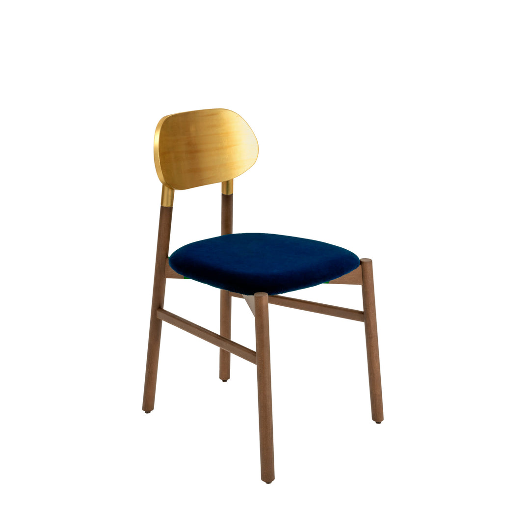 Upholstered Dining Chair BOKKEN Gold by Bellavista + Piccini for Colé Italia 01