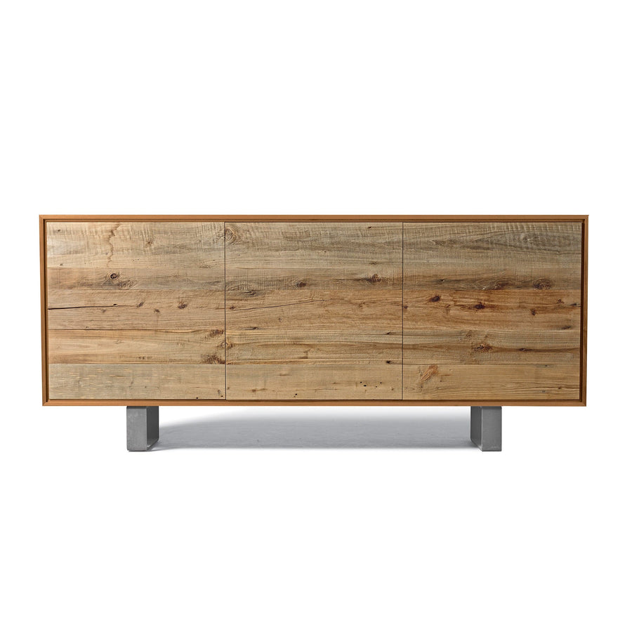 Walnut Wood Sideboard MATERIA Ontano Doors 01