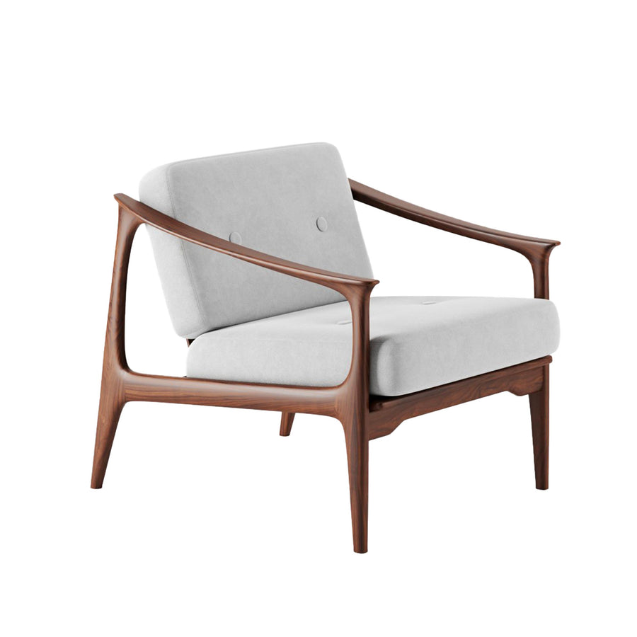 Walnut Wood Armchair QUIETE 01