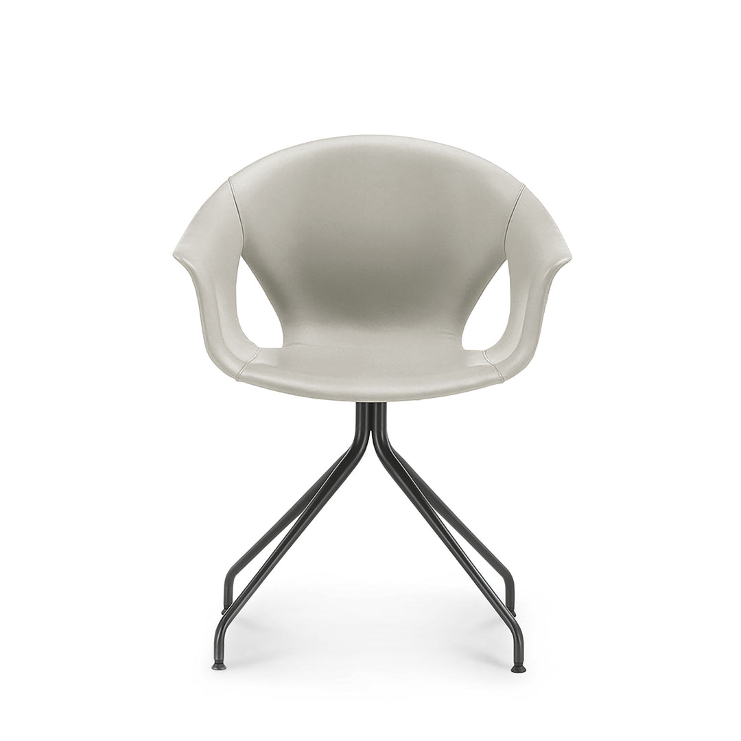 Chair with Four-Spoke Base GINGER ALE by Roberto Lazzeroni for Poltrona Frau 06