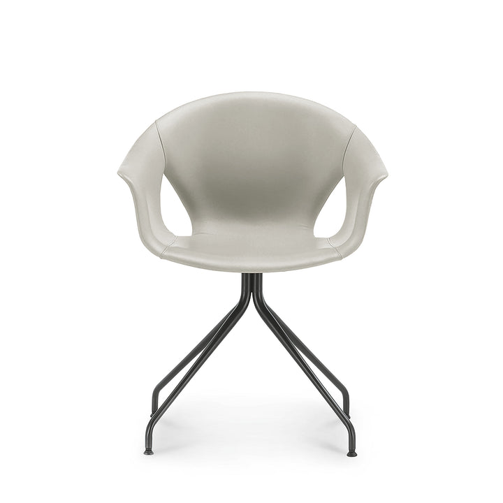 Chair with Four-Spoke Base GINGER ALE by Roberto Lazzeroni for Poltrona Frau 06