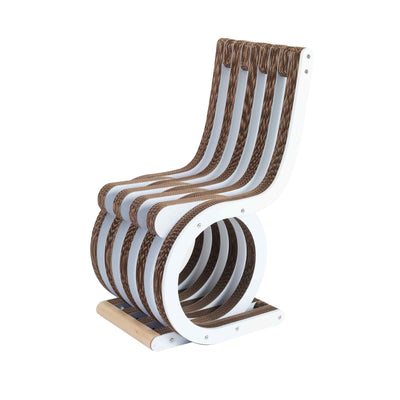 Cardboard Chair TWIST White 01