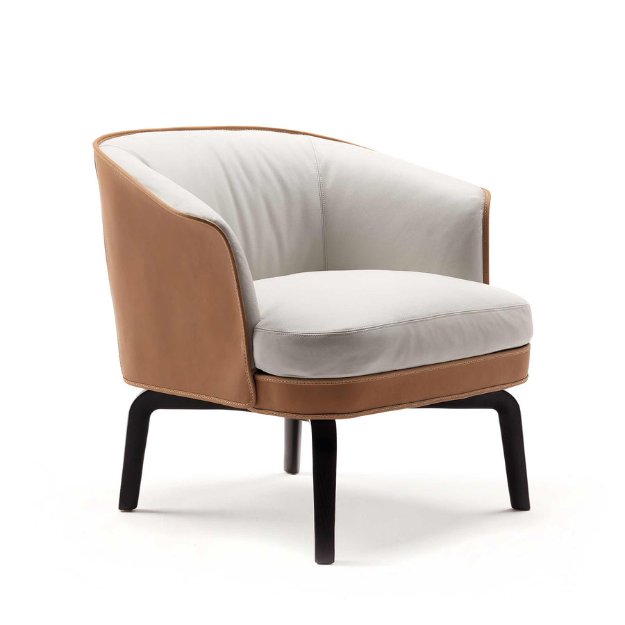 Leather Armchair NIVOLA by Roberto Lazzeroni for Poltrona Frau 01