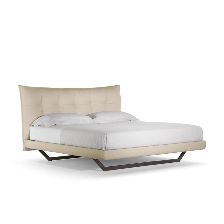 Leather Bed AURORA TRE by Tito Agnoli for Poltrona Frau 08
