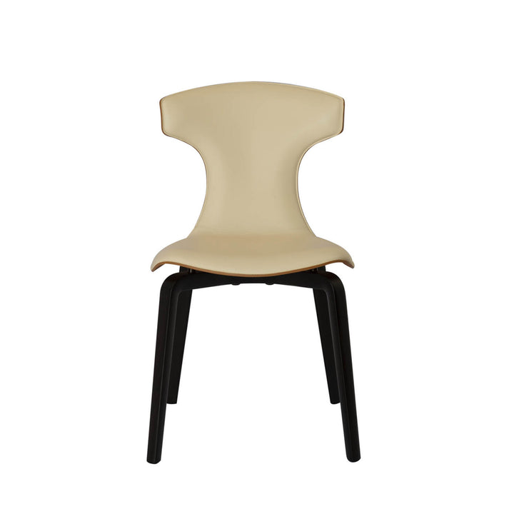 Leather Dining Chair MONTERA by Roberto Lazzeroni for Poltrona Frau 01