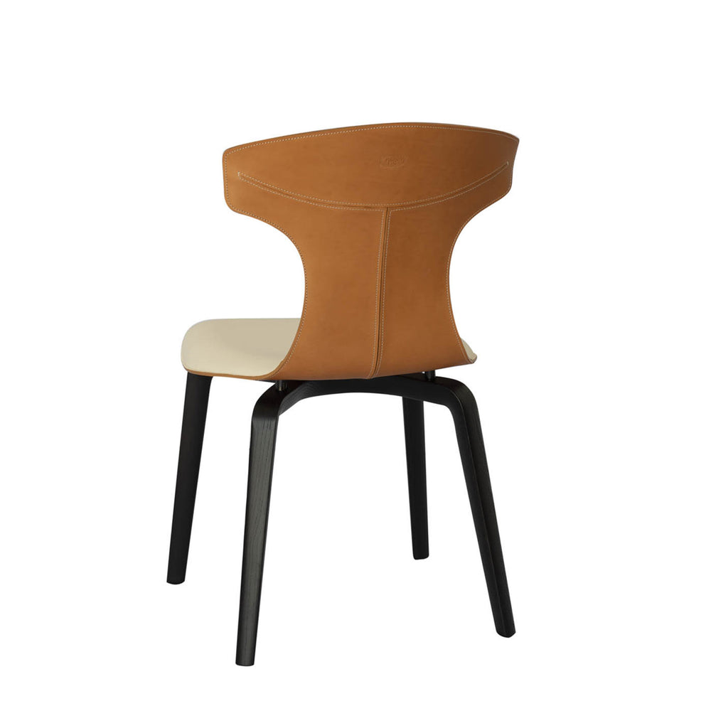 Leather Dining Chair MONTERA by Roberto Lazzeroni for Poltrona Frau 02