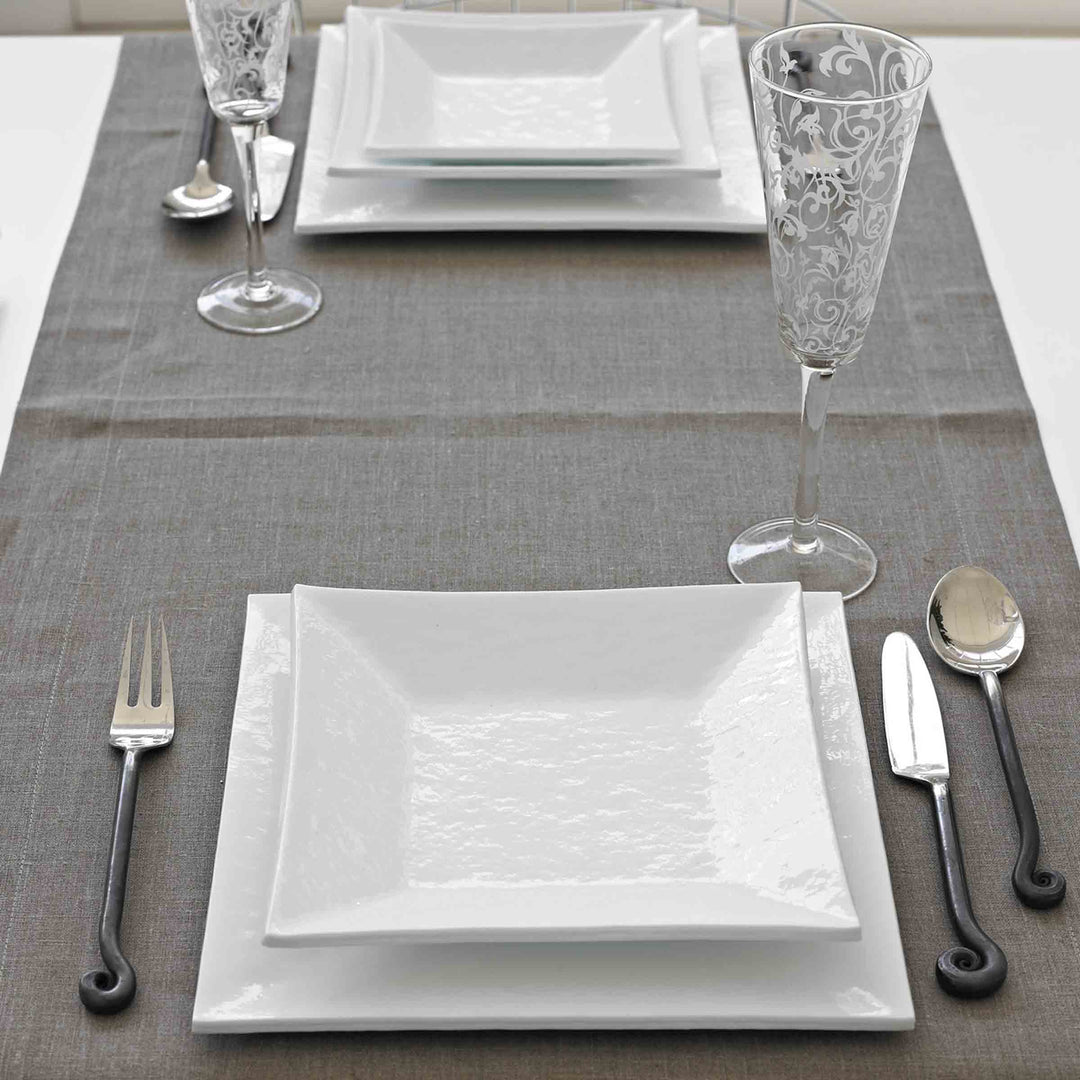 Murano Glass Dinnerware Set TOTAL WHITE by D.i. Più Andretto Design 03