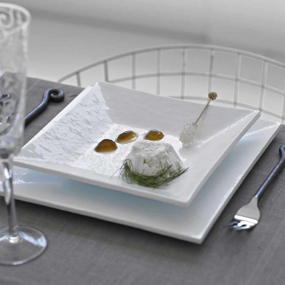 Murano Glass Dinnerware Set TOTAL WHITE by D.i. Più Andretto Design 02