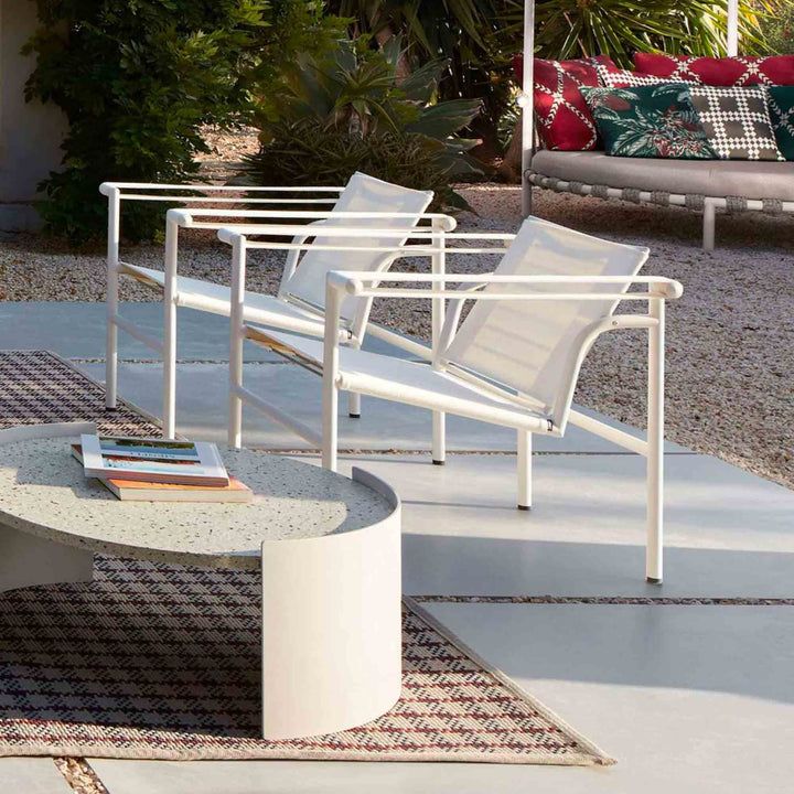 Outdoor Armchair - "1, Fauteuil à dossier basculant", designed by Charlotte Perriand, Le Corbusier, Pierre Jeanneret for Cassina 06